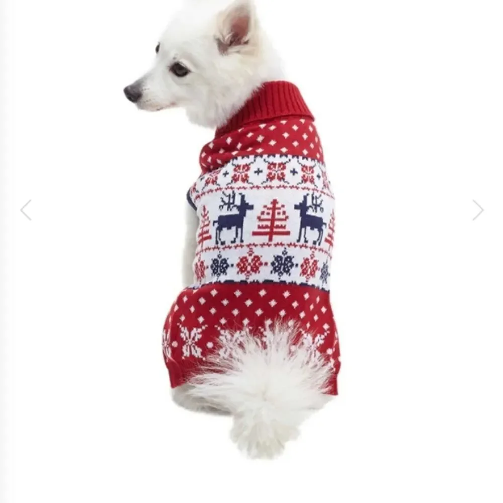 Christmas Matching Sweater,Reindeer Red Ugly Matching Family Sweaters,Xmas Apple